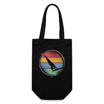 Surfer Surfen - Geschenkbeutel für Flaschen - Schwarz - Vorne