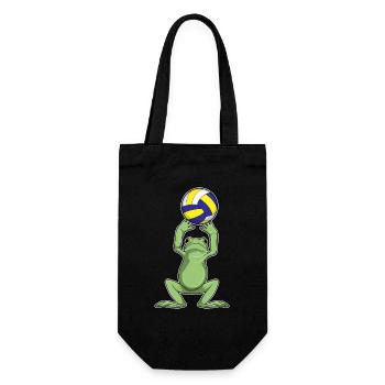 Joueuse de volley-ball des Frogs Volley-ball - Sac à bouteille - noir - Devant