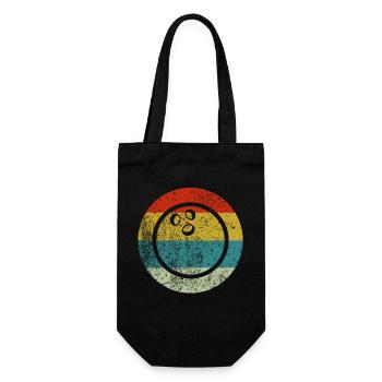 bowling vintage rétro - Sac à bouteille - noir - Devant