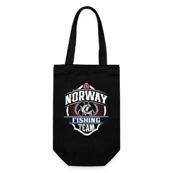 Norway Fishing Fishing Angler Team - Gift Bag for Bottles - black - Front