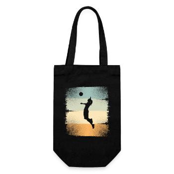 Volleyball - Geschenkbeutel für Flaschen - Schwarz - Vorne