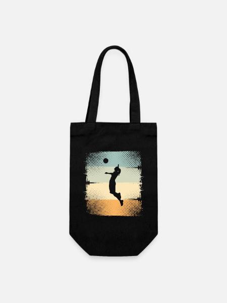 Volleyball - Geschenkbeutel für Flaschen - Schwarz