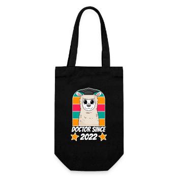 Promotion 2022 Doktorarbeit Doktortitel - Geschenkbeutel für Flaschen - Schwarz - Vorne