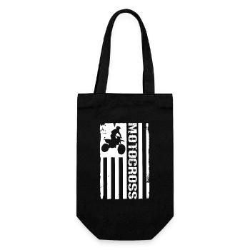Flag Motocross - Gift Bag for Bottles - black - Front
