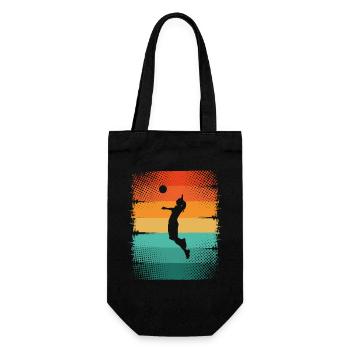 Volleyball - Geschenkbeutel für Flaschen - Schwarz - Vorne