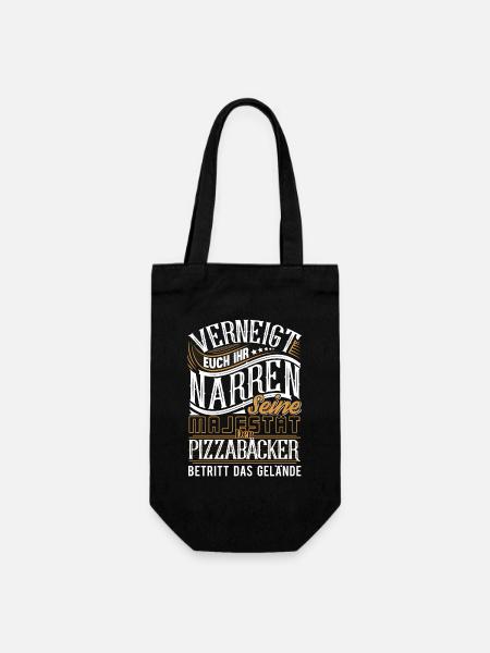Pizzabäcker - Geschenkbeutel für Flaschen - Schwarz