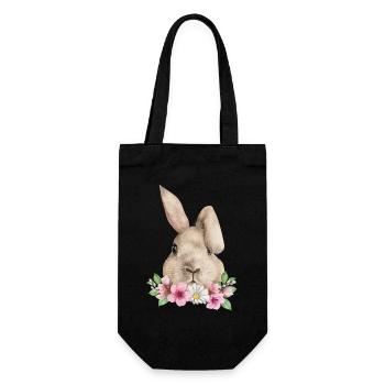 Lapin Lapin Floppy Oreille Lapin de Pâques Lapin Maman - Sac à bouteille - noir - Devant