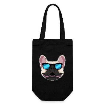 French Bulldog Sunglasses - Gift Bag for Bottles - black - Front