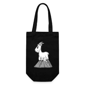 Bock auf Berge - Goat Goat - Gift Bag for Bottles - black - Front