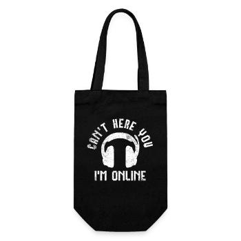 Online-Streaming Online-Streamer - Geschenkbeutel für Flaschen - Schwarz - Vorne