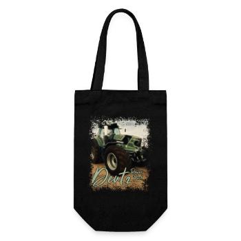 Deutz Traktor Kraftpaket - Traktor Power Pack - Geschenkbeutel für Flaschen - Schwarz - Vorne