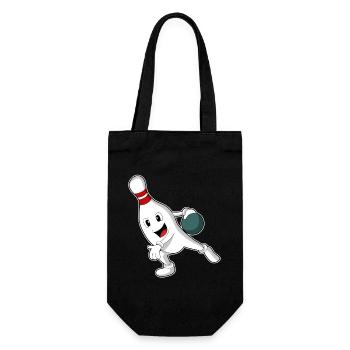Quille à boule de bowling - Sac à bouteille - noir - Devant
