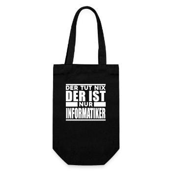 Informatiker - Geschenkbeutel für Flaschen - Schwarz - Vorne