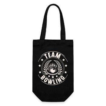 Bowling Team - Geschenkbeutel für Flaschen - Schwarz - Vorne