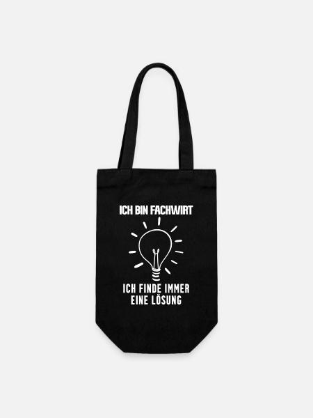 Fachwirt - Geschenkbeutel für Flaschen - Schwarz