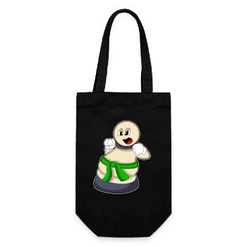 Chess piece pawn chess - Gift Bag for Bottles - black - Front
