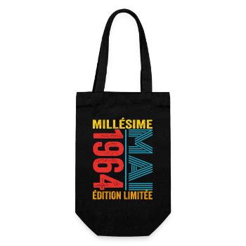 Millésime Mai 1964 58e anniversaire 58 ans - Sac à bouteille - noir - Devant