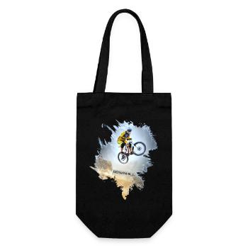 Mountain Bike | Mountain bikers | Downhill - Gift Bag for Bottles - black - Front
