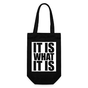 It Is What It Is - Gift Bag for Bottles - black - Front
