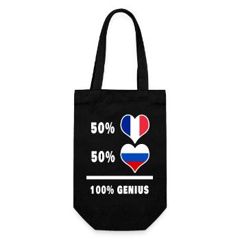 La France et la Russie génie / présent - Sac à bouteille - noir - Devant
