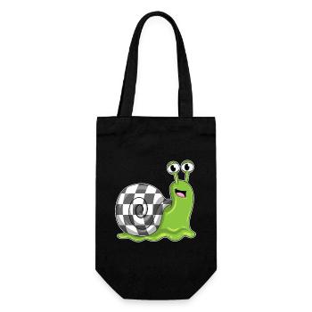 Escargot Échiquier Jeu de société d’échecs - Sac à bouteille - noir - Devant
