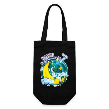 Garçon de 7 ans - 7 ans - J’ai 7 ans - Sac à bouteille - noir - Devant