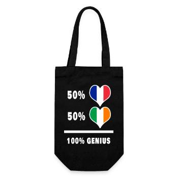 France et Irlande Génie / Présent - Sac à bouteille - noir - Devant