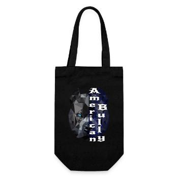 American Bully ligne bleue Design - Sac à bouteille - noir - Devant