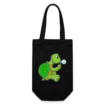 Turtle Soap Bubbles - Gift Bag for Bottles - black - Front