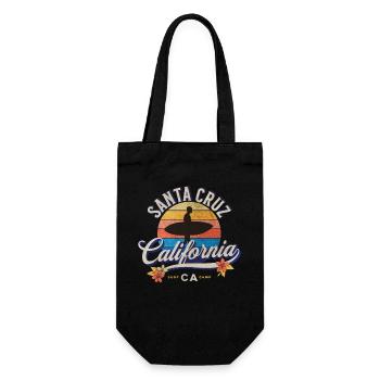 California Santa Cruz Surfing Retro Sunset - Gift Bag for Bottles - black - Front
