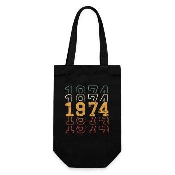 1974 - Gift Bag for Bottles - black - Front