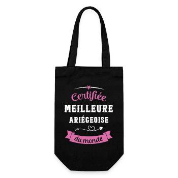 Certifiée ariégeoise du monde - Sac à bouteille - noir - Devant