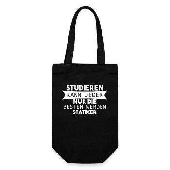Statiker Beruf - Geschenkbeutel für Flaschen - Schwarz - Vorne