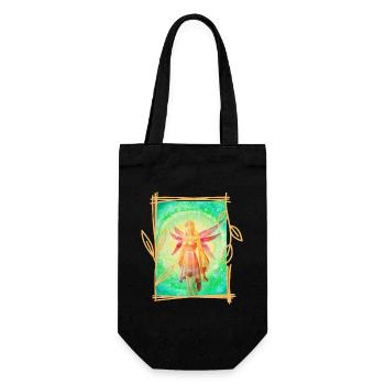 Zauber-Elfe Shunija - Sonja Ariel von Staden - Geschenkbeutel für Flaschen - Schwarz - Vorne