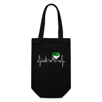 Bremen Skyline Bremer Herzschlag Fan Herz Liebe - Gift Bag for Bottles - black - Front