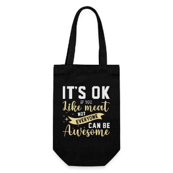 Vegetarian Fast Food Vegan - Gift Bag for Bottles - black - Front