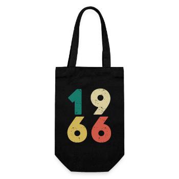 1966 - Millésime 1966 Rétro Vintage - Sac à bouteille - noir - Devant