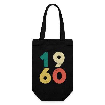1960 - Millésime 1960 Rétro Vintage - Sac à bouteille - noir - Devant