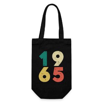 1965 - Millésime 1965 Rétro Vintage - Sac à bouteille - noir - Devant