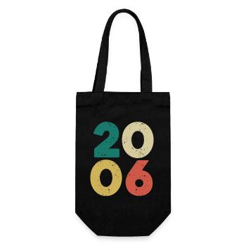 2006 - Millésime 2006 Rétro Vintage - Sac à bouteille - noir - Devant