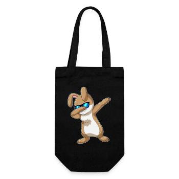 Bunny Hip Hop Dance - Gift Bag for Bottles - black - Front