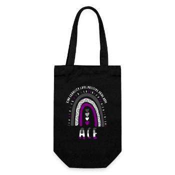 Ace Pride Boho Arc-en-ciel - Sac à bouteille - noir - Devant