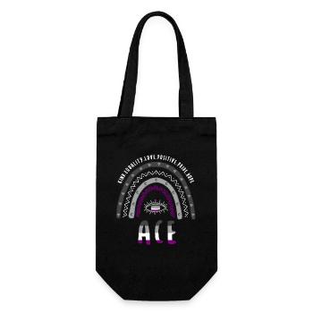 Boho Rainbow Ace Pride - Sac à bouteille - noir - Devant