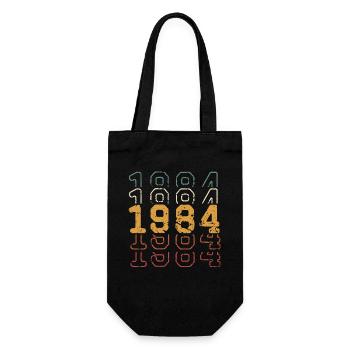 1984 - Gift Bag for Bottles - black - Front