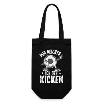 Mir Reichts Ich Geh Kicken Fußball - Geschenkbeutel für Flaschen - Schwarz - Vorne