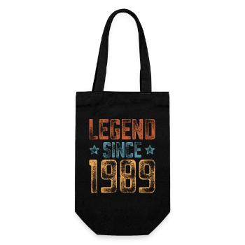 1989 Naissance Année de naissance Anniversaire - Sac à bouteille - noir - Devant