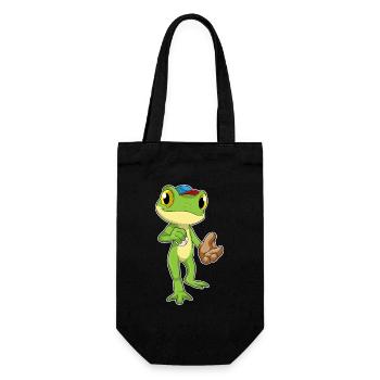 Frog Baseball Baseball Glove - Gift Bag for Bottles - black - Front