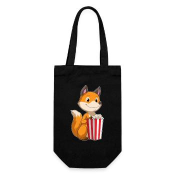 Popcorn renard - Sac à bouteille - noir - Devant