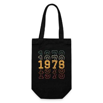 1978 - Geschenkbeutel für Flaschen - Schwarz - Vorne