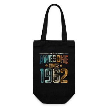 1962 Naissance Année de naissance - Sac à bouteille - noir - Devant